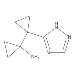1-[1-(1H-1,2,4-triazol-3-yl)cyclopropyl]cyclopropan-1-amine Structure