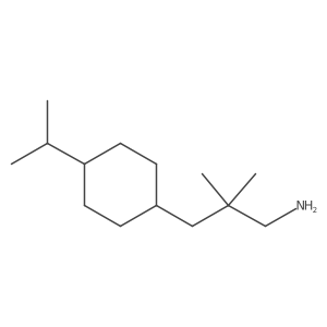 2,2-Dimethyl-3-[4-(propan-2-yl)cyclohexyl]propan-1-amine Structure