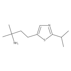 2-Methyl-4-[2-(propan-2-yl)-1,3-thiazol-5-yl]butan-2-amine结构式