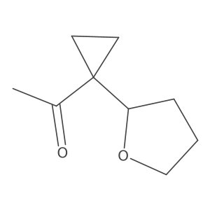 1-[1-(Oxolan-2-yl)cyclopropyl]ethan-1-one结构式
