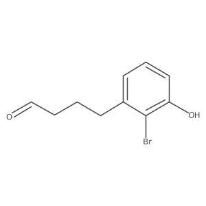 4-(2-Bromo-3-hydroxyphenyl)butanal结构式
