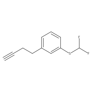 1-(But-3-yn-1-yl)-3-[(difluoromethyl)sulfanyl]benzene Structure