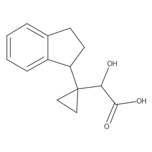 2-[1-(2,3-dihydro-1H-inden-1-yl)cyclopropyl]-2-hydroxyacetic acid Structure