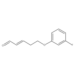 5-(3-Fluorophenoxy)pent-2-enal Structure