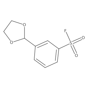 3-(1,3-Dioxolan-2-yl)benzenesulfonyl fluoride结构式