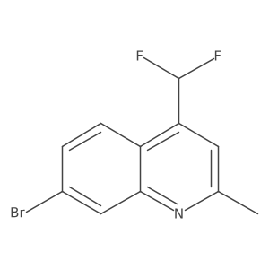 7-Bromo-4-(difluoromethyl)-2-methylquinoline结构式