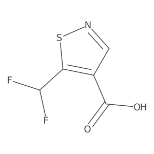 5-(Difluoromethyl)-1,2-thiazole-4-carboxylic acid Structure