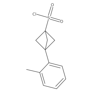 3-(2-Methylphenyl)bicyclo[1.1.1]pentane-1-sulfonyl chloride Structure