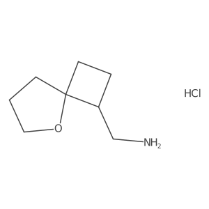 5-Oxaspiro[3.4]octan-3-ylmethanamine;hydrochloride结构式