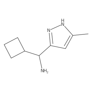 Cc1cc(C(N)C2CCC2)n[nH]1结构式