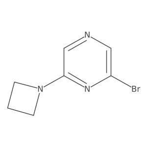 2-(1-Azetidinyl)-6-bromopyrazine结构式