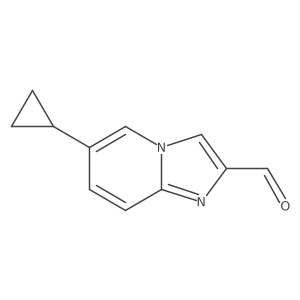 6-cyclopropylImidazo[1,2-a]pyridine-2-carboxaldehyde Structure