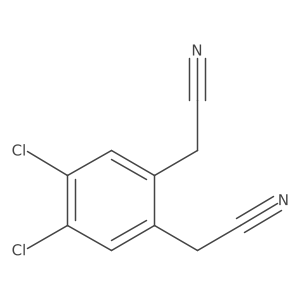 4,5-Dichloro-1,2-benzenediacetonitrile Structure