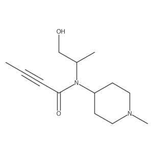 N-(1-Hydroxypropan-2-yl)-N-(1-methylpiperidin-4-yl)but-2-ynamide Structure
