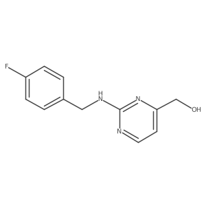 (2-{[(4-Fluorophenyl)methyl]amino}pyrimidin-4-yl)methanol结构式