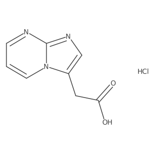 2-Imidazo[1,2-a]pyrimidin-3-ylacetic acid;hydrochloride Structure