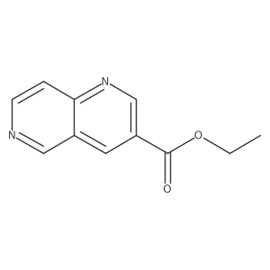 Ethyl 1,6-naphthyridine-3-carboxylate结构式