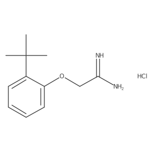 2-[2-(1,1-Dimethylethyl)phenoxy]-ethanimidamide hydrochloride Structure