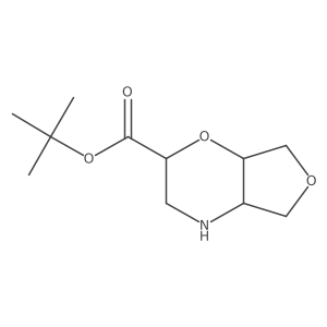 tert-butyl hexahydro-2H-furo[3,4-b][1,4]oxazine-2-carboxylate结构式