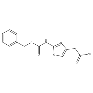 2-(2-{[(Benzyloxy)carbonyl]amino}-1,3-oxazol-4-yl)acetic acid结构式