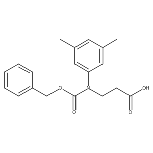 3-{[(Benzyloxy)carbonyl](3,5-dimethylphenyl)amino}propanoic acid Structure