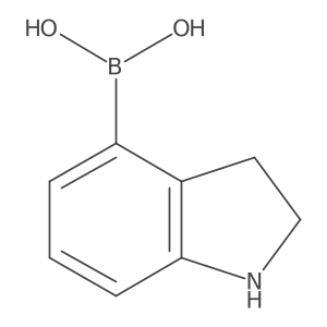 Indolin-4-ylboronic acid Structure