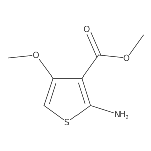 Methyl 2-amino-4-methoxythiophene-3-carboxylate结构式