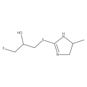 1-fluoro-3-[(4-methyl-4,5-dihydro-1H-imidazol-2-yl)sulfanyl]propan-2-ol Structure