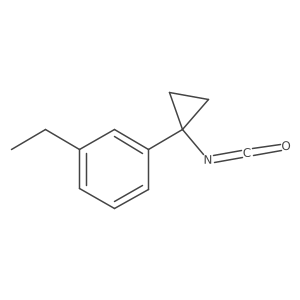 1-Ethyl-3-(1-isocyanatocyclopropyl)benzene Structure
