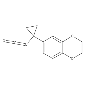 6-(1-Isocyanatocyclopropyl)-2,3-dihydro-1,4-benzodioxine结构式