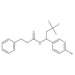 benzyl N-[(1R)-1-(4-bromophenyl)-3,3,3-trifluoropropyl]carbamate Structure