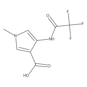1-methyl-4-(2,2,2-trifluoroacetamido)-1H-pyrrole-3-carboxylic acid Structure