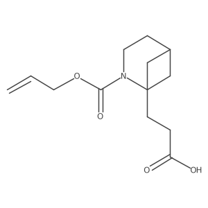 3-{2-[(Prop-2-en-1-yloxy)carbonyl]-2-azabicyclo[3.1.1]heptan-1-yl}propanoic acid Structure