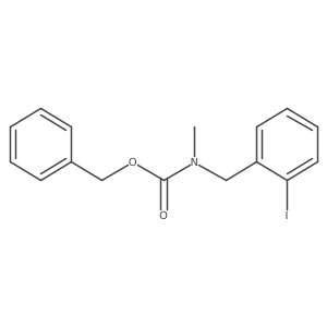 benzyl N-[(2-iodophenyl)methyl]-N-methylcarbamate结构式
