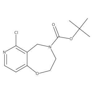 tert-butyl 6-chloro-3,5-dihydro-2H-pyrido[3,4-f][1,4]oxazepine-4-carboxylate Structure