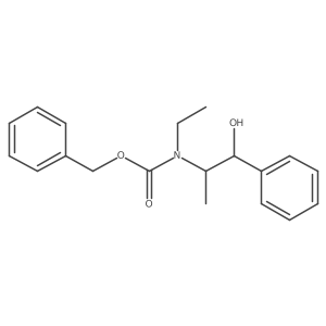 benzyl N-ethyl-N-(1-hydroxy-1-phenylpropan-2-yl)carbamate结构式