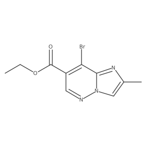 Ethyl 8-bromo-2-methylimidazo[1,2-b]pyridazine-7-carboxylate Structure