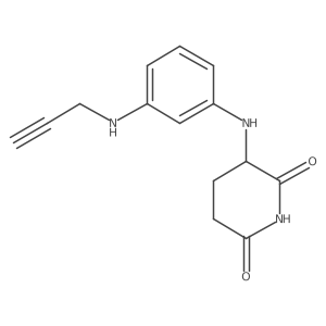 3-({3-[(Prop-2-yn-1-yl)amino]phenyl}amino)piperidine-2,6-dione Structure