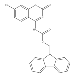 (9H-fluoren-9-yl)methyl N-(7-bromo-2-hydroxyquinazolin-4-yl)carbamate结构式