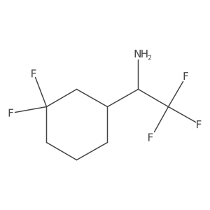 (1S)-1-(3,3-Difluorocyclohexyl)-2,2,2-trifluoroethan-1-amine结构式