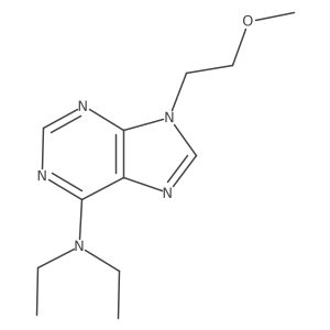 N,N-diethyl-9-(2-methoxyethyl)-9H-purin-6-amine结构式