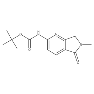 2-(Boc-amino)-6-methyl-6,7-dihydro-5H-pyrrolo[3,4-b]pyridin-5-one Structure