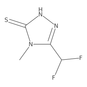 5-(difluoromethyl)-4-methyl-4H-1,2,4-triazole-3-thiol Structure