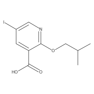 2-Isobutoxy-5-iodonicotinic Acid Structure