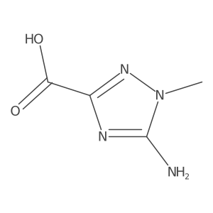 5-amino-1-methyl-1H-1,2,4-triazole-3-carboxylic acid Structure