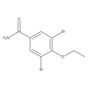 3,5-Dibromo-4-ethoxybenzamide结构式