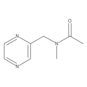 N-Methyl-N-(2-pyrazinylmethyl)acetamide结构式