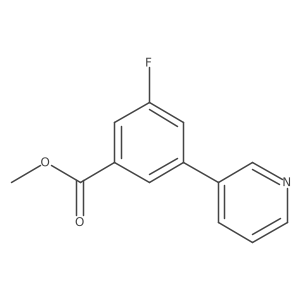 Methyl-3-fluoro-5-(3-pyridyl)benzoate Structure