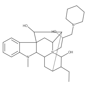 (9R,10S,13S,14R,16S)-13-ethyl-15-(2-hydroxy-3-piperidin-1-ylpropyl)-8-methyl-8-aza-15-azoniahexacyclo[14.2.1.01,9.02,7.010,15.012,17]nonadeca-2,4,6-triene-14,18-diol结构式