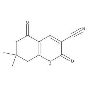 7,7-Dimethyl-2,5-dioxo-1,2,5,6,7,8-hexahydroquinoline-3-carbonitrile结构式